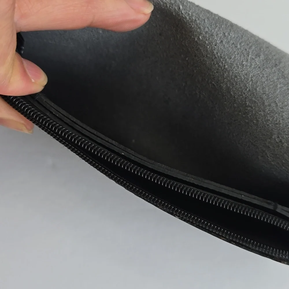 Vintage Motorcyles USA Genuine Leather Biker Trucker Black Wallet